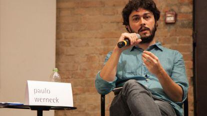 Paulo Werneck, curador da Flip, durante a coletiva de imprensa do evento.
