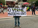Protestos contra Bolsonaro na avenida Paulista, em 19 de junho