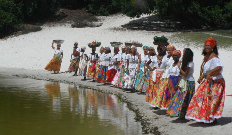 O grupo baiano 'As ganhadeiras de Itapuã'.