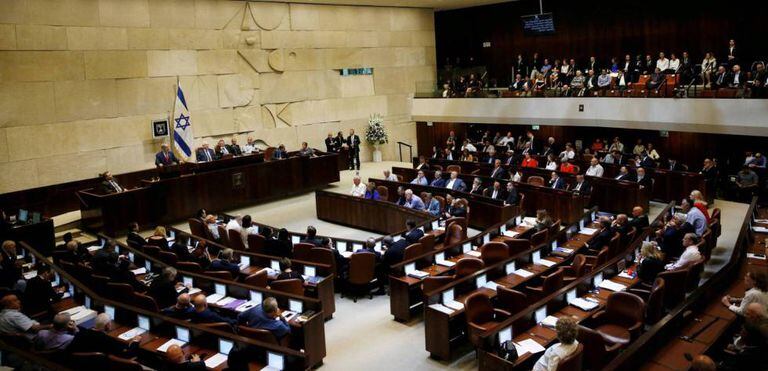 Vista geral do Parlamento de Israel, em 2016.