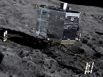 A sonda Rosetta da Agência Espacial Europeia.