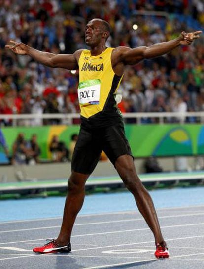 Bolt, depois da final.