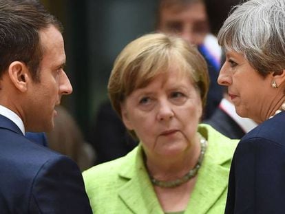 Macron, Merkel e May