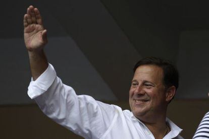 O presidente eleito do Panam&aacute; Juan Carlos Varela.
