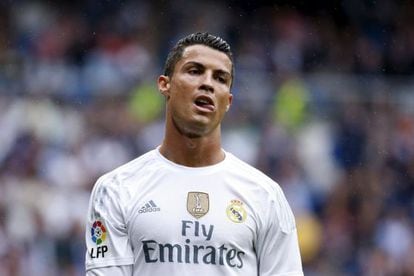 Cristiano Ronaldo no Santiago Bernabéu.