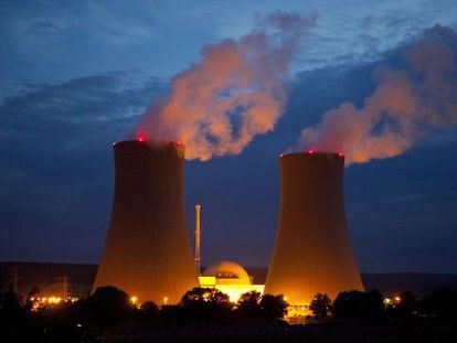 Uma usina nuclear, na Alemanha.