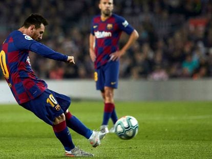 Messi em ação pelo Barcelona.