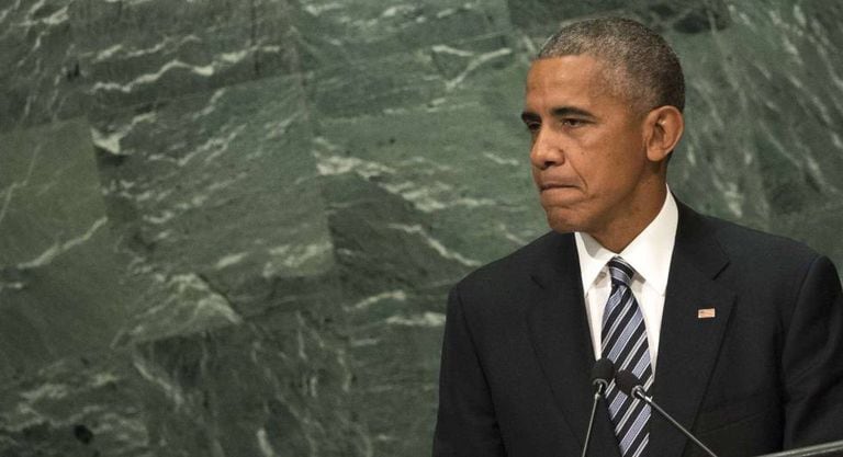 Barack Obama durante seu último discurso como presidente dos EUA na Assembleia Geral da ONU