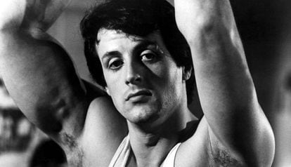 Sylvester Stallone no filme ‘Rocky’ de 1976.