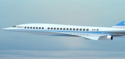 Imagem virtual do avião criado por Boom Technology.