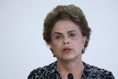 Dilma Rousseff nesta ter&ccedil;a, no Pal&aacute;cio do Planalto.