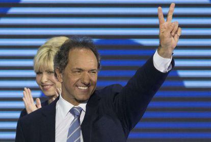 Daniel Scioli, governador da província de Buenos Aires e candidato kirchenerista à presidência da Republica.