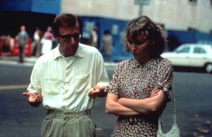 Fotograma do filme 'Hannah e suas irmãs’, com Woody Allen e Mia Farrow.