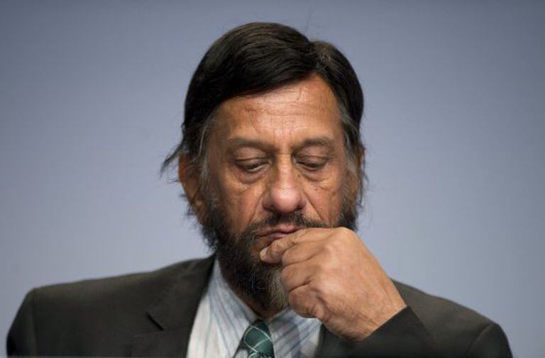Rajendra Pachauri, em conferência em Berlim em abril de 2014.