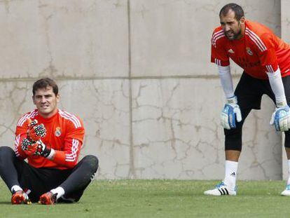 Iker Casillas e Diego López