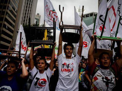 Estudantes protagonizaram primeiro grande protesto contra o Governo Bolsonaro.