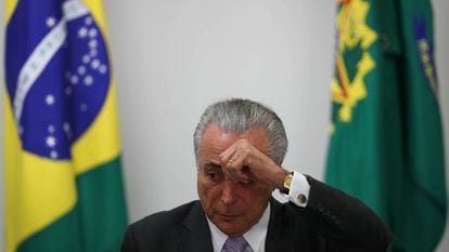Temer em Brasília.