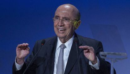 Ministro da Fazenda, Henrique Meirelles, participa de evento para investidores em São Paulo.