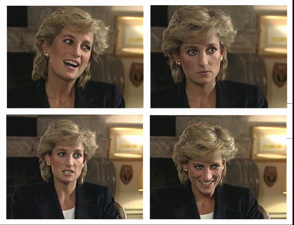 A princesa Diana durante entrevista concedida ao programa Panorama, em 1995.