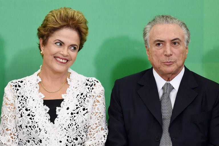 Rousseff e Temer, em 5 de outubro de 2015.