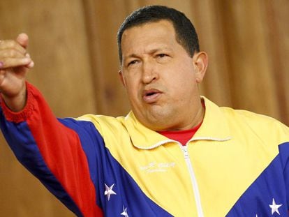 O ex-presidente da Venezuela, Hugo Chávez, no palácio de Miraflores, em uma foto de 2010.