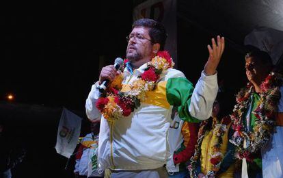 Samuel Doria Medina, em um ato em La Paz.