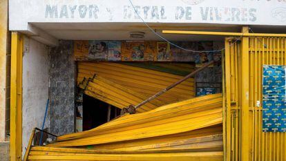 Supermercado saqueado em Ciudad Bolivar (Venezuela), em 19 de dezembro de 2016.
