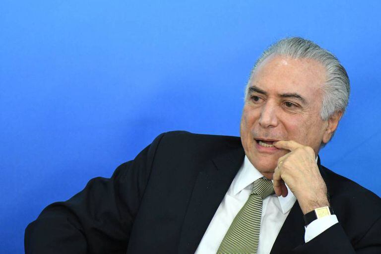 Michel Temer durante evento nesta segunda, em Brasília.