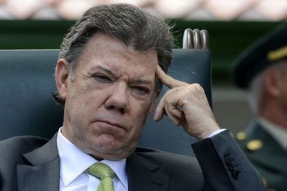 O presidente colombiano Juan Manuel Santos na semana passada.