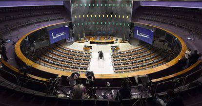O plenário da Câmara dos Deputados.