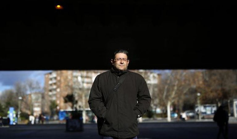 Manuel Martín, desempregado, que engrossa o auditório de programas.
