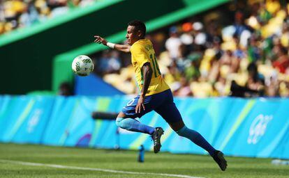 Neymar durante semifinal contra Honduras.