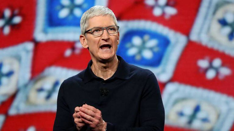 Tim Cook durante a conferência de desenvolvedores de San José.
