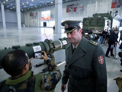 Reunião com jornalistas e especialistas militares organizada pelo Kremlin em janeiro para mostrar que um de seus polêmicos mísseis não descumpre o INF