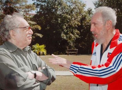 Com o escritor Gabriel García Márquez, em 12 de março de 2007.