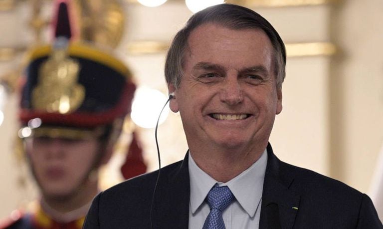Jair Bolsonaro durante visita a Argentina.