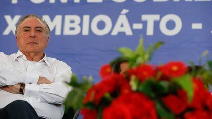 Michel Temer durante evento em Xambioá (TO), nesta quinta-feira