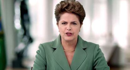 A presidenta Dilma Rousseff, em pronunciamento no dia da Mulher. 