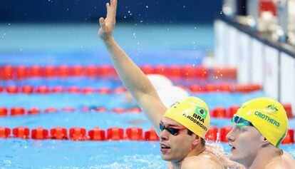 Competindo com André Brasil nos 100m livre S10 da natação, Phelipe Rodrigues fechou com a medalha de bronze.