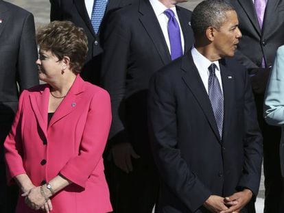 Dilma Rousseff e Barack Obama.