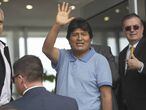 Evo Morales, tras llegar a México, el 12 de noviembre.