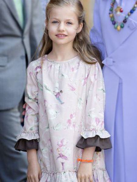 Leonor de Borbón, em Maiorca em abril de 2014.