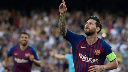 Messi marcou o primeiro gol desta edição de Champions League.