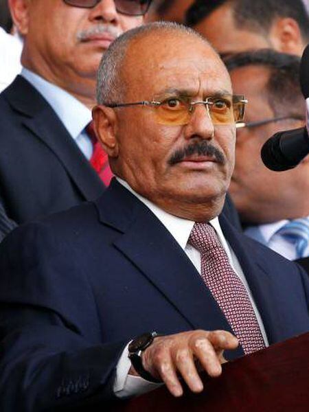 O ex-presidente Saleh durante evento de seu partido no dia 24 de agosto em Saná.
