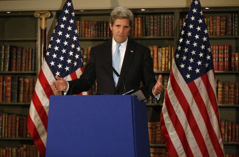 John Kerry, na sexta-feira, depois de se reunir com a diplomacia russa.