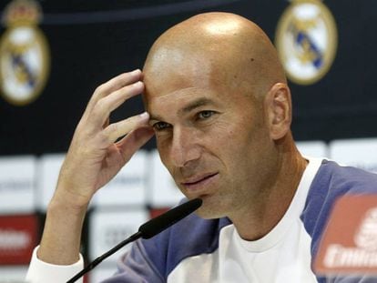 Zidane, em coletiva de imprensa. Foto: EFE/ Vídeo: ATLAS