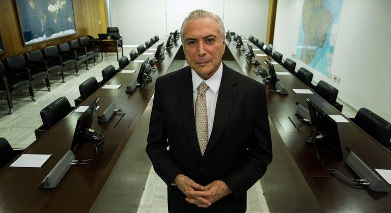 O presidente do Brasil, Michel Temer.