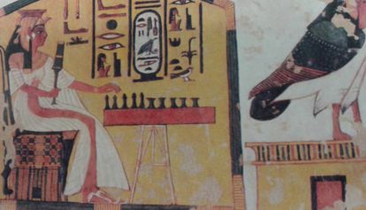 A rainha Nefertari, pintada na sua tumba em Luxor.
