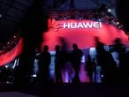 O estande da Huawei no Mobile World Congress 2017, em Barcelona.
