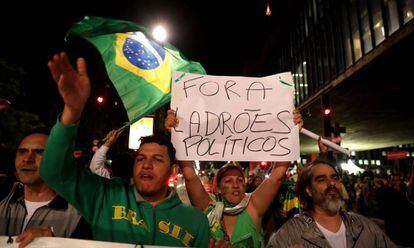 Protesto a favor dos caminhoneiros em São Paulo, semana passada.